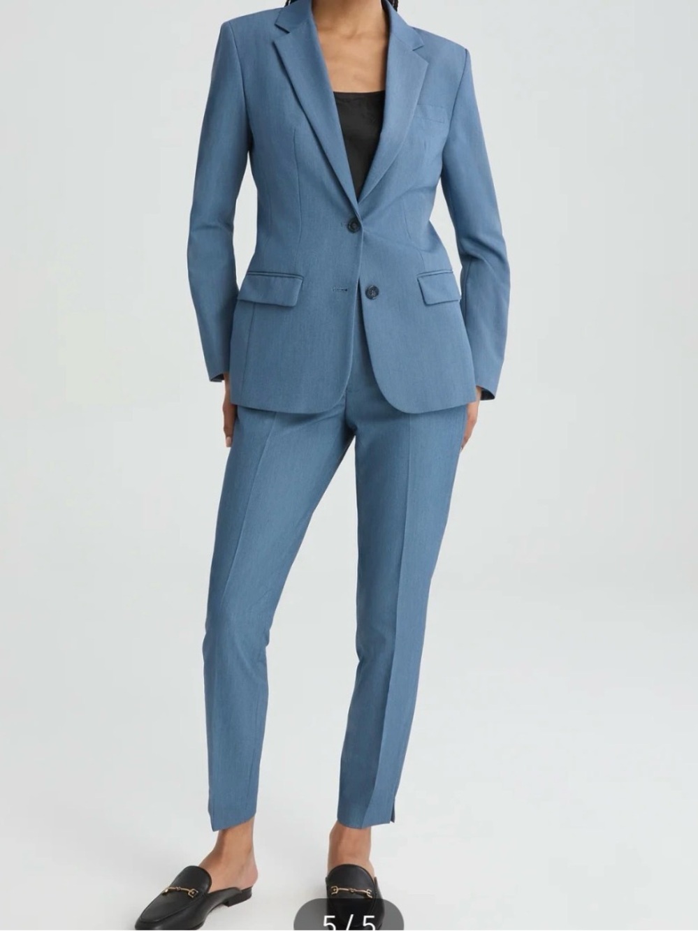 Women's Light Blue Suit Jacket & Suit Pants